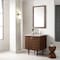 James Martin Vanities Amberly 30in Single Vanity, Mid-Century Walnut w/ 3 CM Eternal Jasmine Pearl Top 670-V30-WLT-3EJP - alternate 4